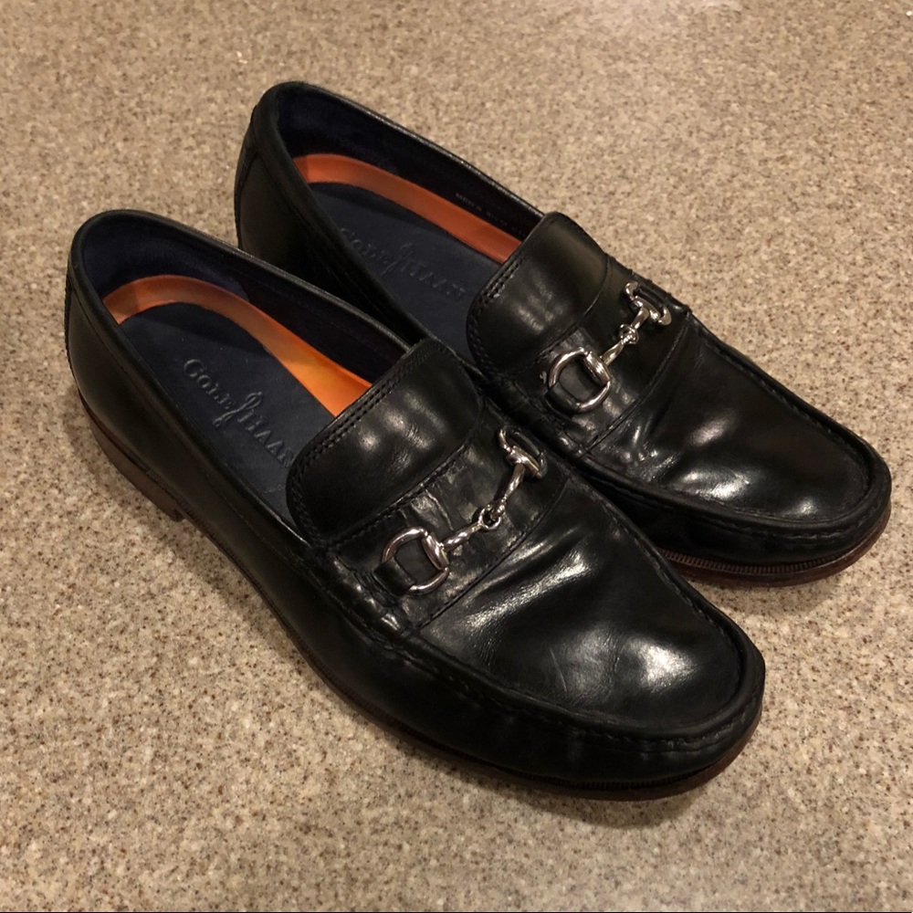 Black Cole Haan Horse-bit Loafers